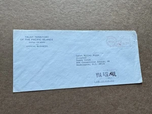 Mariana Islands 1984 Meter Cover to Peace Corps US +Saipan Mariana Meter+Scarce - Picture 1 of 3