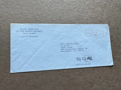 Mariana Islands 1984 Meter Cover to Peace Corps US +Saipan Mariana Meter+Scarce - Image 1 of 3