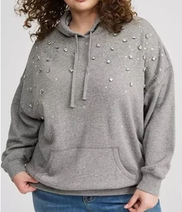 TORRID SWEATSHIRT LANGARM FLEECE HOODIE 6 6X 6XL 30 NEU - Bild 1 von 8