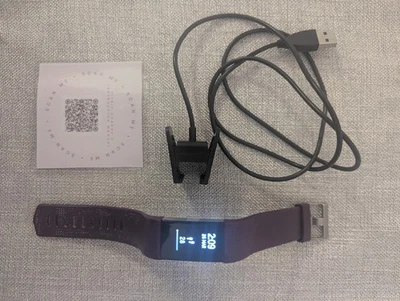 Fitbit Charge 2 Purple Strap Watch Fitness Tracker  - Image 1 of 2