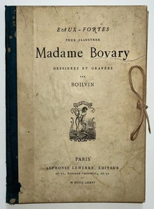 BOILVIN Eaux Fortes Madame Bovary 1876 - Picture 1 of 8
