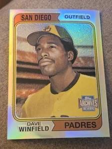 2001 Topps Archives Reserve #83 Dave Winfield Refractor - San Diego Padres - Picture 1 of 2