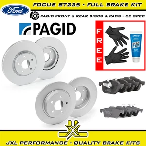 Ford Focus ST Mk2 ST225 2.5 Duratec Front & Rear Brake Pad Disc Kit - Pagid OE - Picture 1 of 1