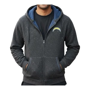 NFL Pro Line San Diego Chargers Long Sleeve Full Zip Fleece Hoodie Black Herren XL - Bild 1 von 10