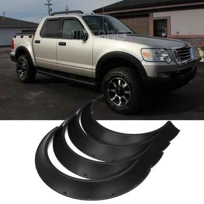 4PCS Fender Flares For Ford Explorer Sport Trac Wide Body Kit Wheel Arches 4.5" - Image 1 of 4