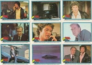 KNIGHT RIDER DONRUSS 1982 SET OF 55 CARDS WITH 11 VARIANTS
