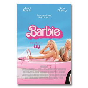 Barbie New Movie Poster Film Wall Art Picture Silk Canvas Print 24x36inch