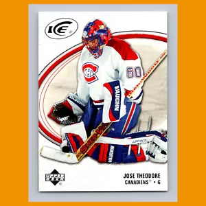 Jose Theodore #49 2005 Upper Deck Ice Montreal Canadiens Hockey Card NHL NM - Picture 1 of 3