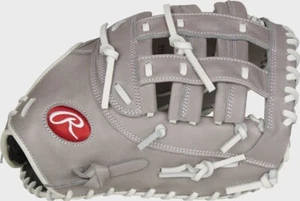 NWT Rawlings R9 12.5" Fast Pitch First Base Glove Grey Right Hand Throw - Picture 1 of 5