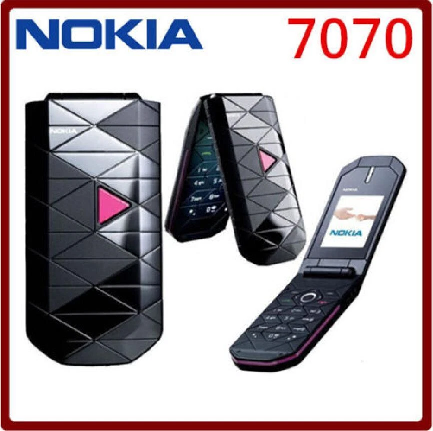 Original Nokia 7070 Prism 100% UNLOCKED 2G GSM 900 / 1800 Flip Cell Phone - Image 1 of 4