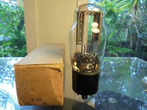GEC MARCONI U50 5Y3GT BRITISH VINTAGE OLD STOCK TESTED 100% MILITARY VALVE TUBE - Picture 1 of 13