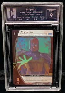 2004 Marvel VS System Magneto Holo Promo MOR-080 Full Art Graded 9 Mint HCGS - Picture 1 of 6