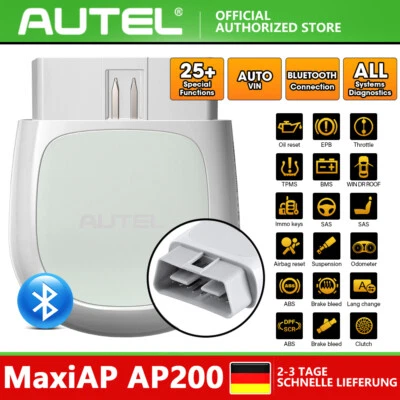 2025 Autel MaxiAP AP200 Professional Automotive OBD2 Diagnostic Tool Car Scanner ALL SYSTEM DE - Image 1 of 4