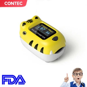 Children Fingertip Pulse Oximeter Blood Oxygen Saturation Monitor for Baby Kids - Picture 1 of 11