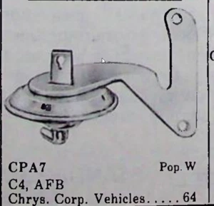 Chrysler Dodge Plymouth 1964 Hygrade Choke Pull Off CPA-7 - Imagen 1 de 1