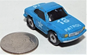Small Plastic Merceded-Benz Police Car marked Patrol number 18 (Good) - Picture 1 of 4