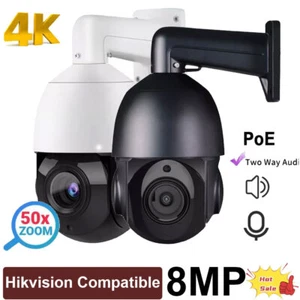50X Zoom POE PTZ Speed Dome Auto Tracking 4K 8MP IP Camera 2 Way Audio NEW - Picture 1 of 12