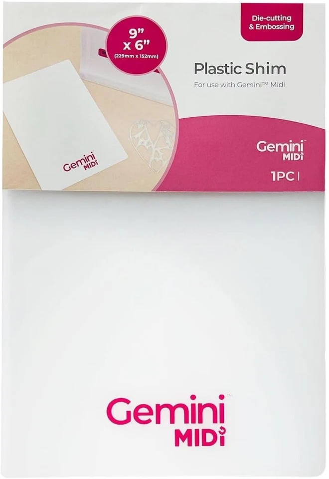 CRAFTER'S COMPANION Crafters Companion Gemini Midi Plastic Shim 9" x 6" - FREE UK P&P