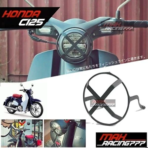 Cover Headlight lamp Black For Honda Super Cub C125 New 2018 2021 MJ - Picture 1 of 6