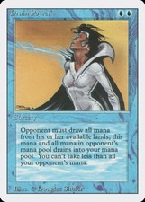 Drain Power Revised HEAVILY PLD Blue Rare MAGIC THE GATHERING MTG CARD ABUGames