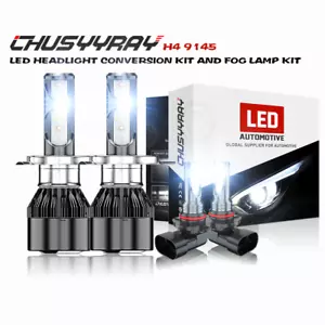 For Toyota Tacoma 2001-2015 Combo LED Headlight Hi/Low + Fog Light Bulbs 6000K - Picture 1 of 20