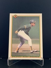 Rickey Henderson 1990 Bowman #457 Athletics