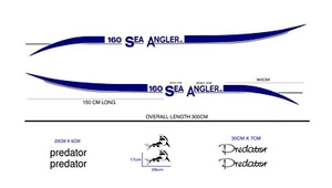 Juego gráfico de repuesto de barcos de pesca de mar Predator 160 - Imagen 1 de 3