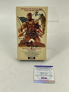 LLOYD KAUFMAN Firmado a Mano Vintage Original VHS THE TOXIC VENGER Certificado PSA - Imagen 1 de 6