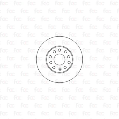 Brake Disc Rotors For Seat Leon Front Axle Abtex BD1948V - Image 1 of 4