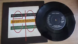 Belfast Child / Mandela Day by Simple Minds 7" Vinyl Virgin SMX3 Picture Sleeve - Picture 1 of 1