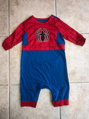 Exclusivo de BoxLunch Marvel Spiderman Spidey una pieza Conjunto/Disfraz/Cuerpo 12 M Foto 1 de 4