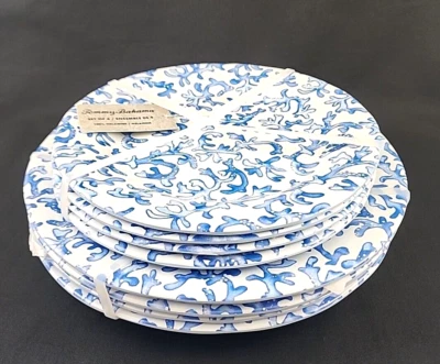 Juego de 8 platos de cena y ensaladas de 9" TOMMY BAHAMA azul coral melamina 11" Foto 1 de 4