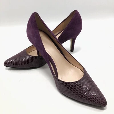 Cole Haan Grand Os  Sz 7.5B  Purple Leather - Image 1 of 4