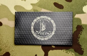 Infrarot Virginia Staatsflagge Aufnäher VA IR US Army Navy SEAL Sic Semper Tyrannis - Bild 1 von 2
