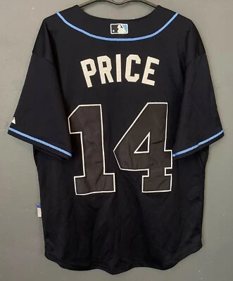 CAMISA JERSEY MAILLOT MAILLOT DAVID PRICE HOMBRE BÉISBOL TAMPA BAY RAYS MAYESTIC MLB TALLA M Foto 1 de 4