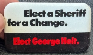 Vintage 1978 George Holt für Sheriff Clark County Nevada Kampagne Pinback Button - Bild 1 von 3