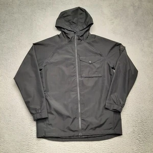 Burton Portal Rain Jacket Men Medium Black Full Zip Snow Snowboard Ski Hooded - Picture 1 of 10