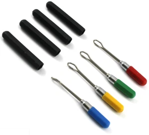 Nettoyeur D'Oreilles 4er Set + Capuchon Nonowax 6 CM Ohrlöffel Ohrenschmalz - Imagen 1 de 8