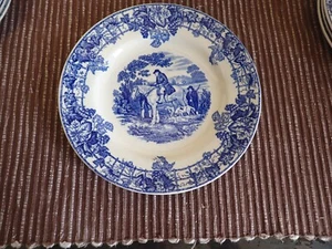 COPELAND SPODE - SPODE'S BYRON - BLUE & WHITE 9" SALAD PLATE - Picture 1 of 7