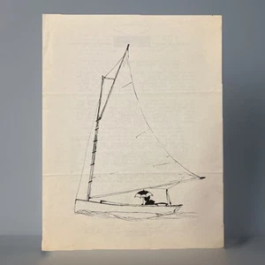 MYSTIC CATBOAT SAILBOAT Dealer Sales Brochure Catalog Legnos Boat Builders - Picture 1 of 3