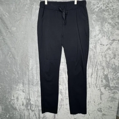 Pantalones Gigi Moda Mujer Medianos Negros Suave Cordón Cintura Hecho en Italia Algodón Foto 1 de 4