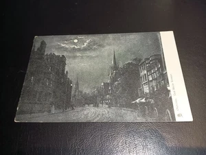 Artist Drawn, Moonlit Scene, The High Street, OXFORD, Oxfordshire - Raphael Tuck - Picture 1 of 2