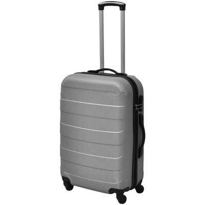 Set Trolley Rigidi 3 pz Argento 45,5/55/66 cm - Immagine 1 di 4