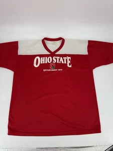 Vintage Majestic Mesh Ohio State Buckeyes Red Mesh Jersey XXL - Picture 1 of 10
