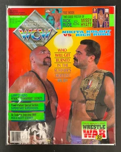 VTG September 1992 WCW Wrestling Magazine Wrestle War '92 Rude Vs. Koloff WWF! - Picture 1 of 5