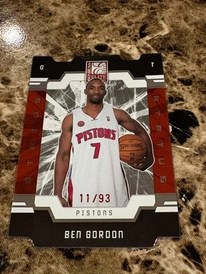 BEN GORDON 2009-10 Donruss Elite Status Die-Cut #28 Pistons /93 - Image 1 of 2
