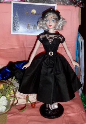 VINCE NOWELL SEXY, ELEGANTE CONJUNTO DE COQUETEL/NOITE DE TULE PRETO - EXCELENTE, PERFEITO ESTADO! - Imagem 1 de 4