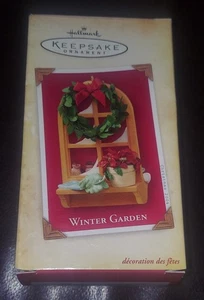 HALLMARK ADORNO DE NAVIDAD RECUERDO 2004 JARDÍN DE INVIERNO  - Imagen 1 de 5