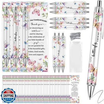 Lebsitey 50 наборов розовых бабочек тематика детский душ сувениры для гостей, детское шоу - Изображение 1 из 4