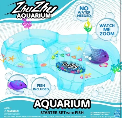 Kids Zhu Zhu Aquarium with 2 Fish Play Set Ages 4+ Brand New In Box - image 1 of 4